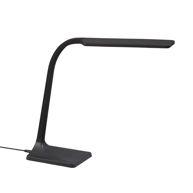 即納：ホタルクス HotaluX LEDスタンド JIS規格A形 調光タイプ ブルーライト低減 集中力アップ 卓上 高演色性 Ra80 昼光色 色温度6500K タッチスイッチ ブラック HSD160