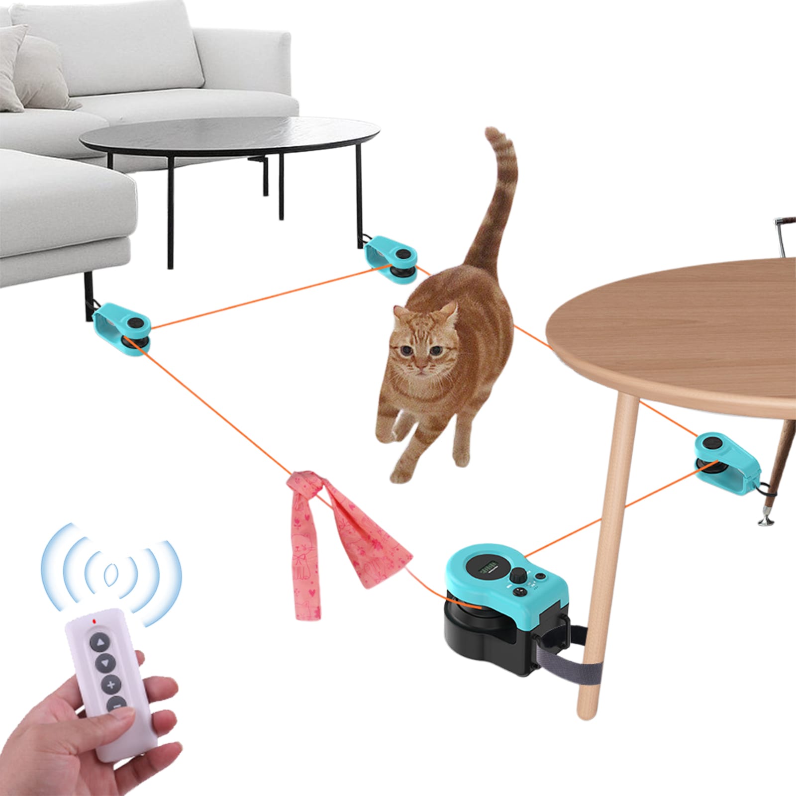 猫ちゃん走りだせ おもちゃ 一人遊び 自動 電動 キャットダンサー 運動 トイ 運動不足解消グッズ