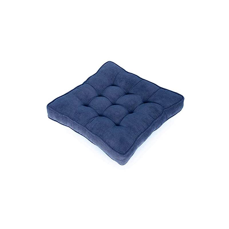 座り心地いい座布団 厚さ7cmクッション 50cm角 コーデュロイ コール天 無地 シートクッション
