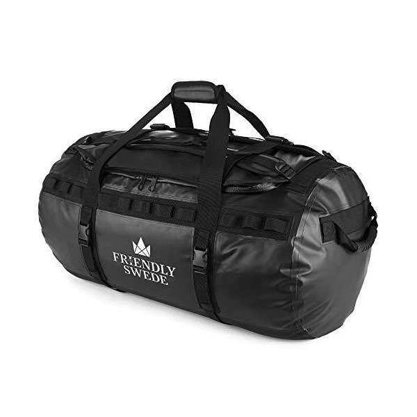 TThe Friendly Swede Duffel bag with Backpack Straps for Gym， Travel and Sports - SANDHAMN Duffle Wat
