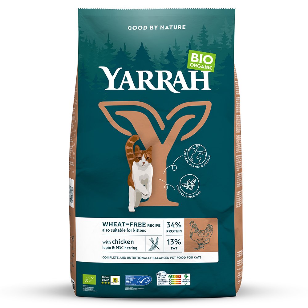 キャットフード　ＹＡＲＲＡＨ　ヤラー　オーガニックキャットフード　小麦不使用　２．４ｋｇ　正規品　ＣＲＣ35―10―65―10―00
