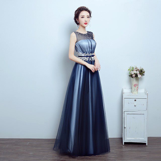 結婚式ワンピース レースロング丈ドレス パーティードレス ゲストドレス 二次会 同窓会 入園式 入学