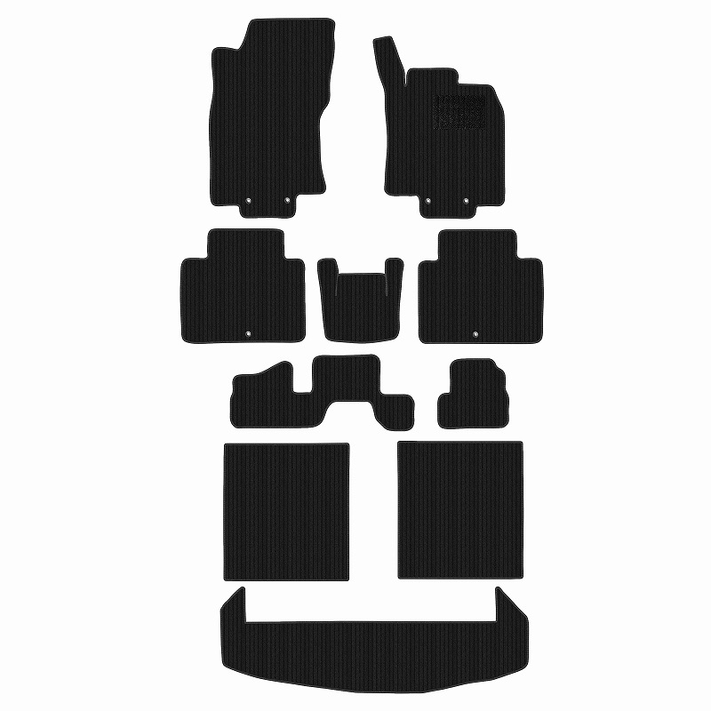 [優れた品質で安売りに挑戦]日産 エクストレイル 7人乗り T32 フロアマット + トランクマット(ラゲッジマット) [3色から選択]