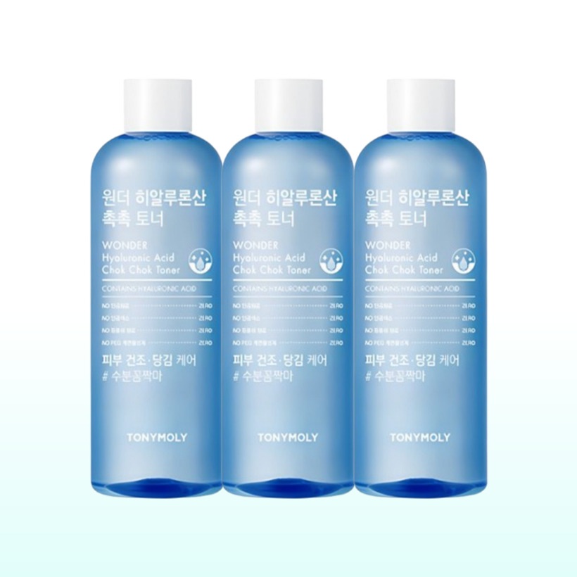 [3本 ヒアルロン酸 水分トナー 韓国人気] 大容量 ワンダー ヒアルロン酸 しっとりトナー 500mlx3本 植物抽出物 済州 海洋深層水 使用 人工香排除 韓国コスメ 低刺激 保湿 人気トナー