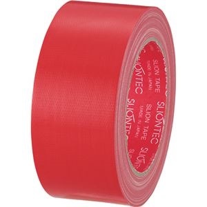 （まとめ） スリオンテック カラー布テープ 50mm25m 赤 343702RD 1巻 15セット
