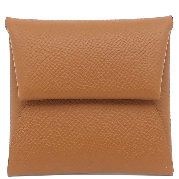 エルメス HERMES コインケース バスティア ヴォーエプソン ゴールド シルバー金具 新品 未使用 茶 W刻印（2024年製） 【箱】【中古】