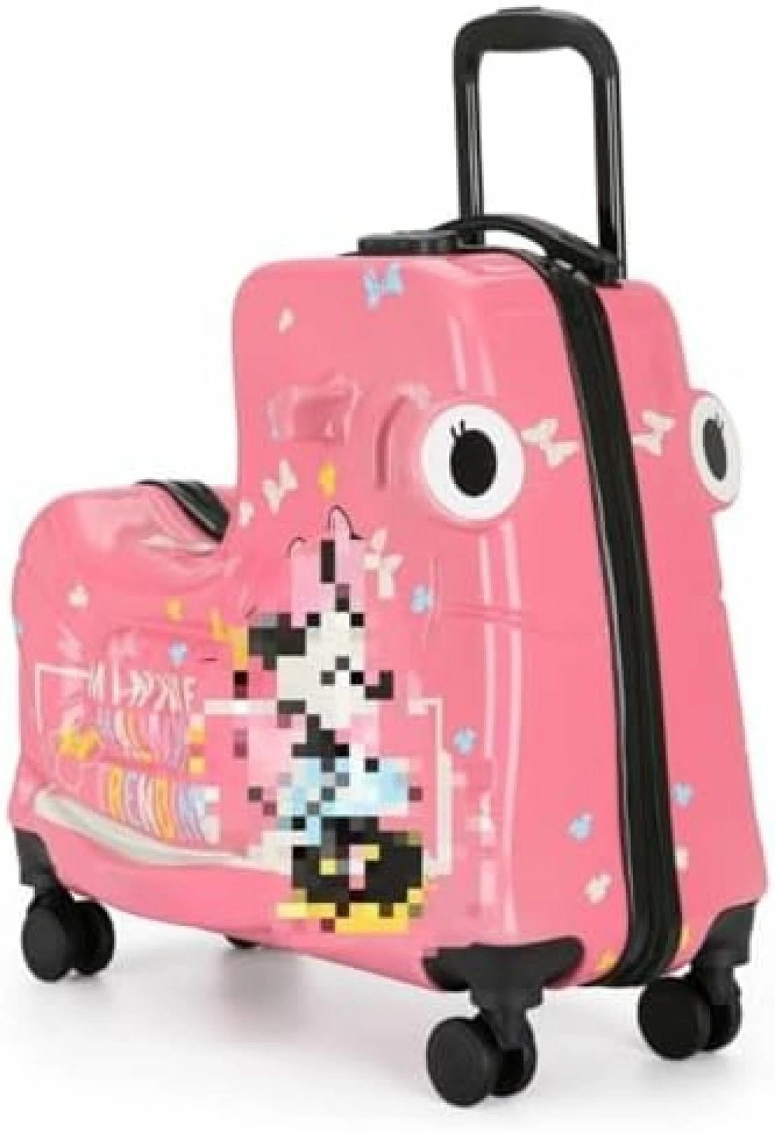 スーツケース 小型 超軽量 キャリーケース 機内持ち込み キャリーバッグ ファスナー式 耐衝撃 静音 360度回転 旅行 可愛いスーツケース 子供に座る 誕生日プレゼント