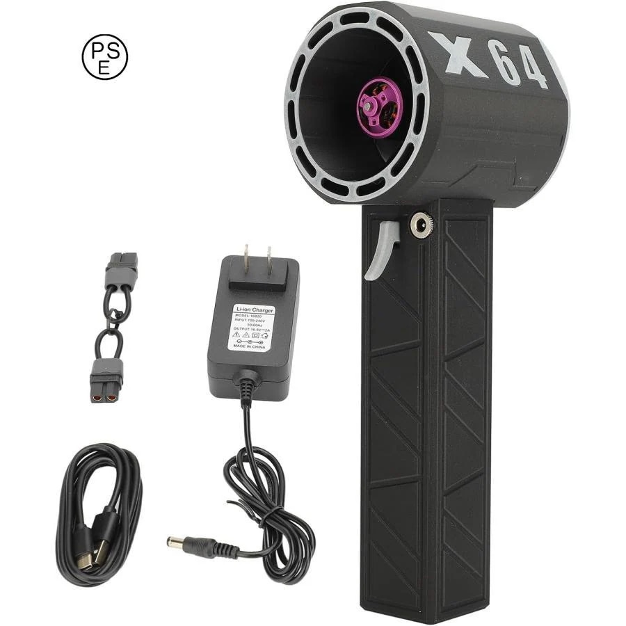 ブラシレスモーター送風機 瞬間推力1.4kg/s 風速800W 40m/s 暴力的なターボファン 11ブレードターボジェットファン 無段階車暴力ブロワー 8000mAh 27,979円