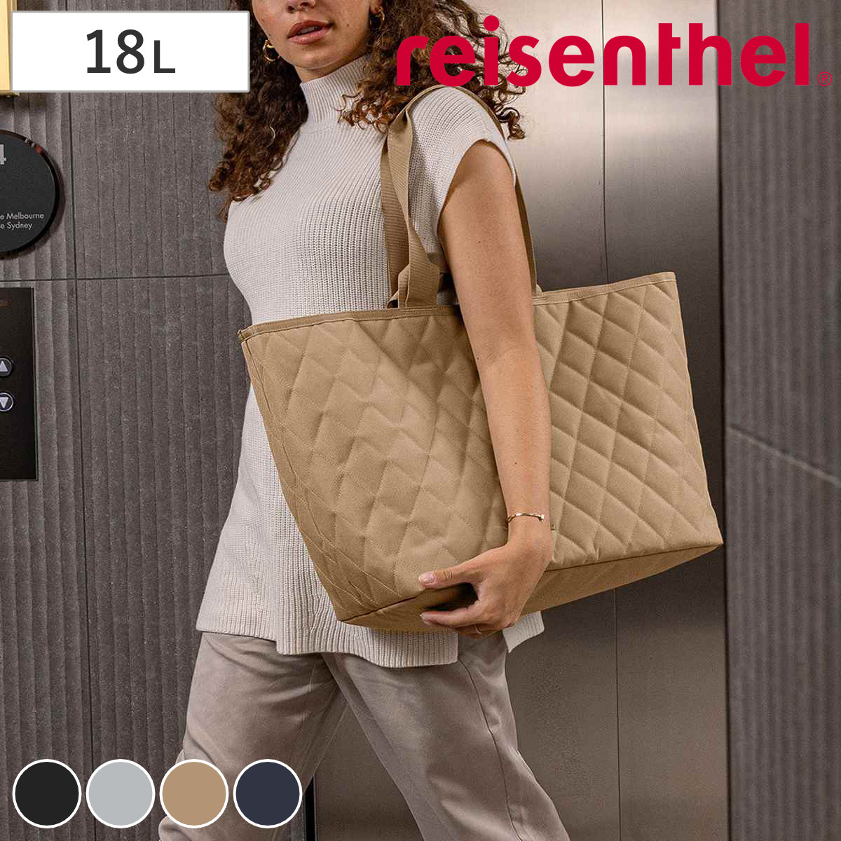 【アウトレット】トートバッグ ライゼンタール CLASSIC SHOPPER XL RHOMBUS reisenthel トートバッグ 手持ち 肩掛け 大きい 横長 大容量 ショルダーバッグ