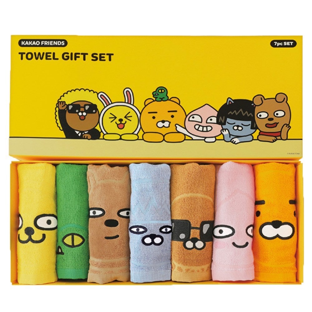 ライアンファミリー 子供幼児タオルギフトセットバンブータオル30水180g 7P