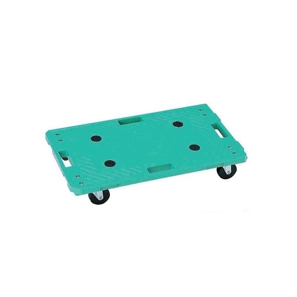 RBジョイントキャリー [ 3インチ エラストマー車 自在x4 グリーン] 連結可 取っ手付