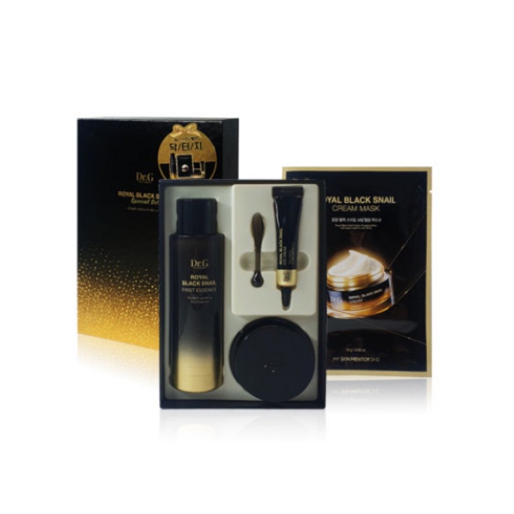 [純正品 並行輸入] ロイヤルブラックスネイル スペシャル（エッセンス＋クリーム＋アイクリーム＋マスク）1セット