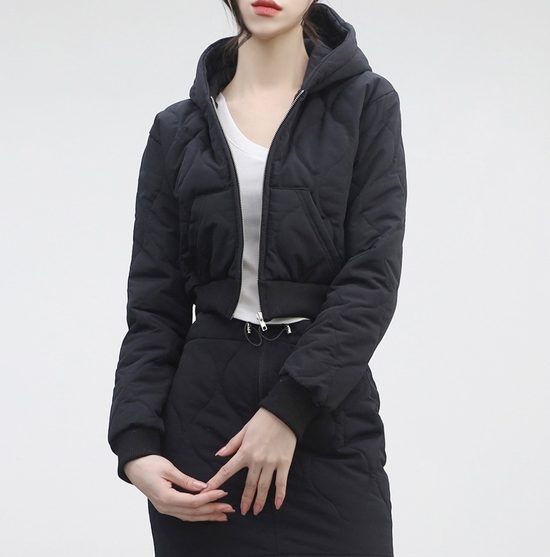 Twozen padding hood zip-up デイリー パディング 軽い 女性服 フリーサイズ 韓国ファッション ストリートファッション