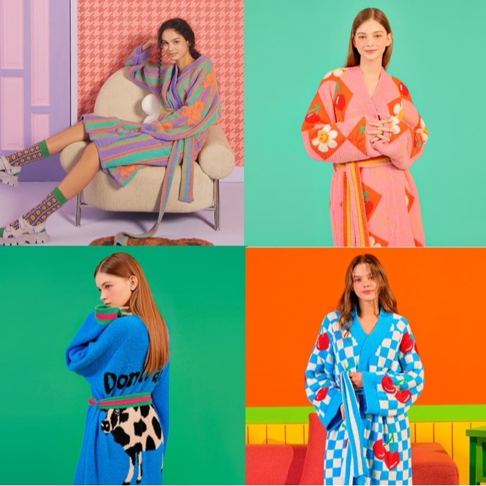 wiggle wiggle LOUNGE ROBE 4types ホームパジャマ ラウンジウェア 14,990円