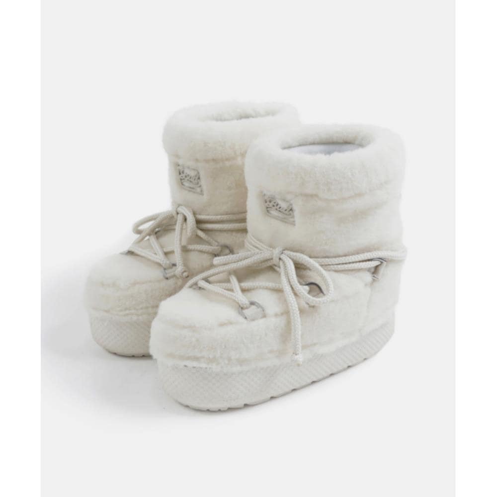 BADBLOOD Eskimo Boots Short Platform Cream w-sho24-004