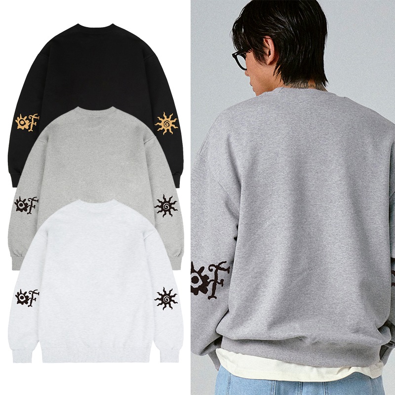 [UNISEX]Elbow OF Drawing Man to Man_3color