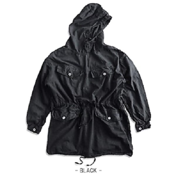 フランスタイプ Mle50 マウンテンアノラックパーカー後染め復刻 ブラック 25（M相当） 8,001円