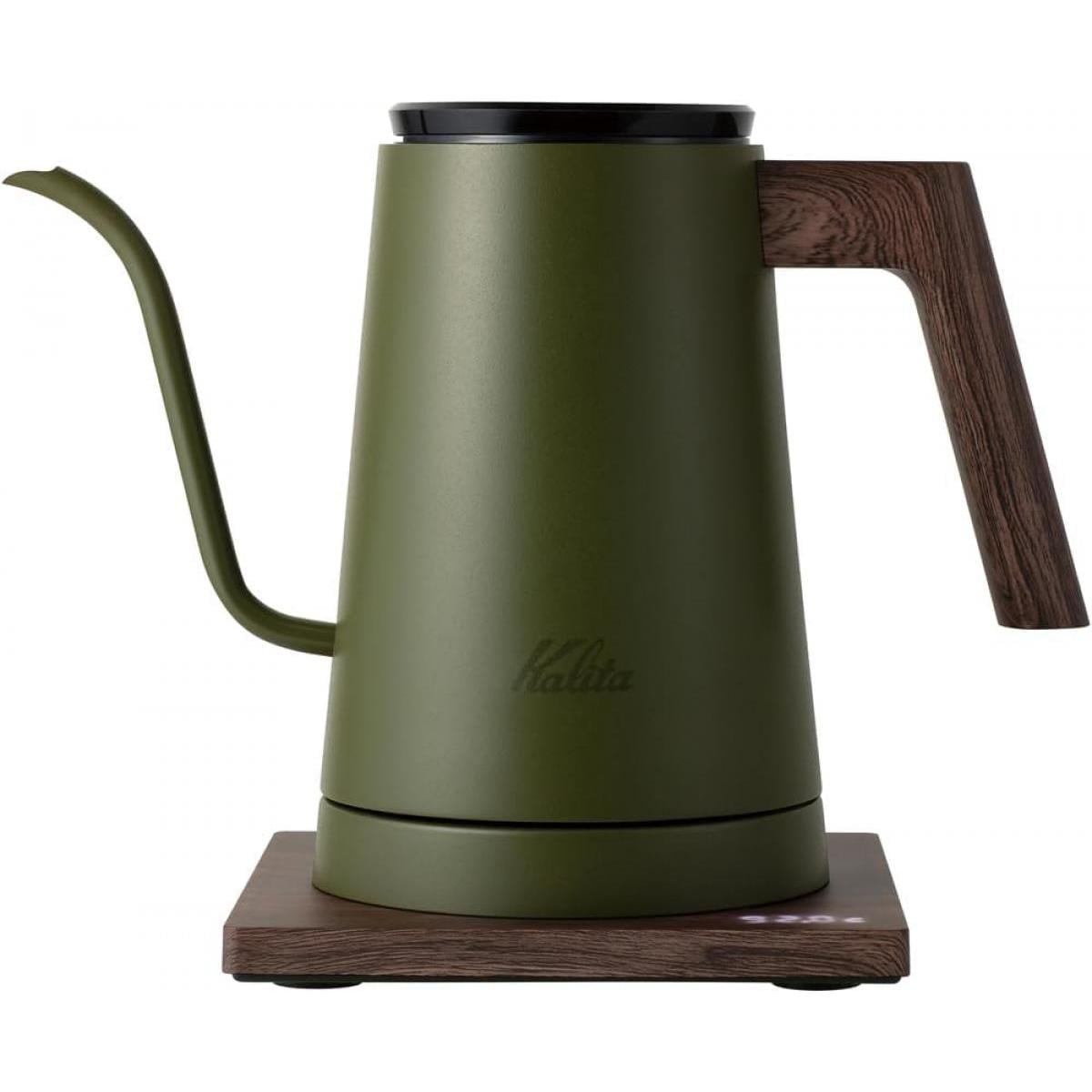 Kalita カリタ 52247 KEDP-600(カーキ）JP 電気ケトル 600ml ポット ケトル 細口 ドリップ ポアオーバー コーヒー 珈琲
