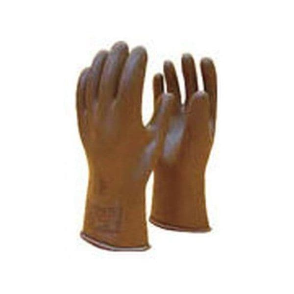 渡部工業 507-S 茶 低圧ゴム手袋 (AC300V/DC750V以下用 小) メーカー直送