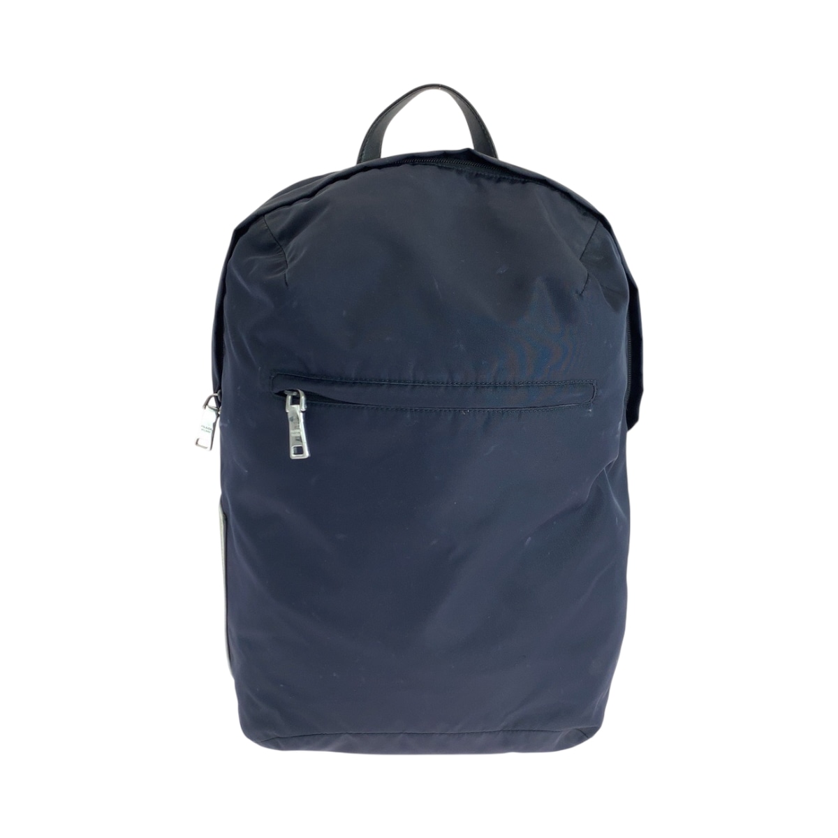 美品 テスート ネイビー シルバー金具 ナイロン リュックサック バックパック メンズ 502512