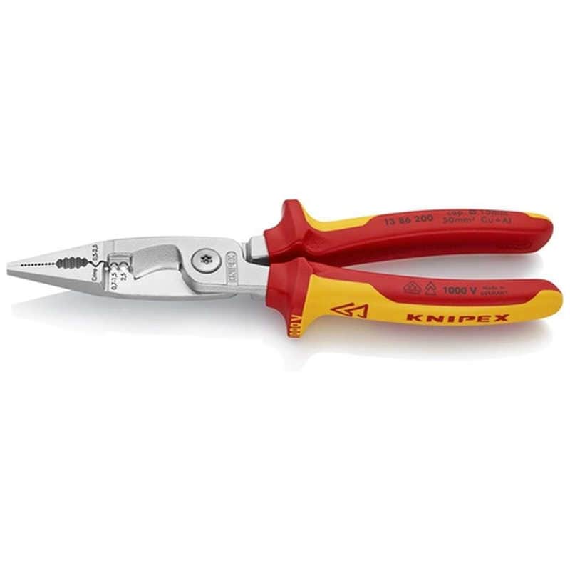 KNIPEX社 KNIPEX 絶縁エレクトロプライヤー (SB店頭展示パッケージ仕様) 1386200SB