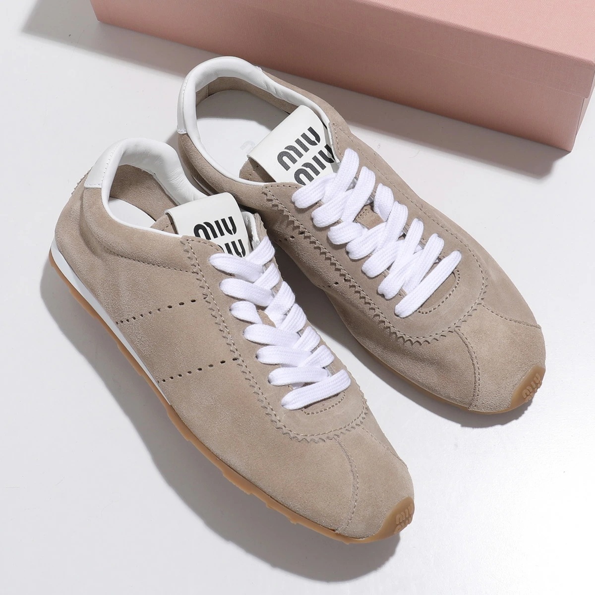 MIUMIU ミュウミュウ スニーカー プリューム 5E114E 054 レディース スエード ローカット シューズ 靴 F0F24/DESERTO