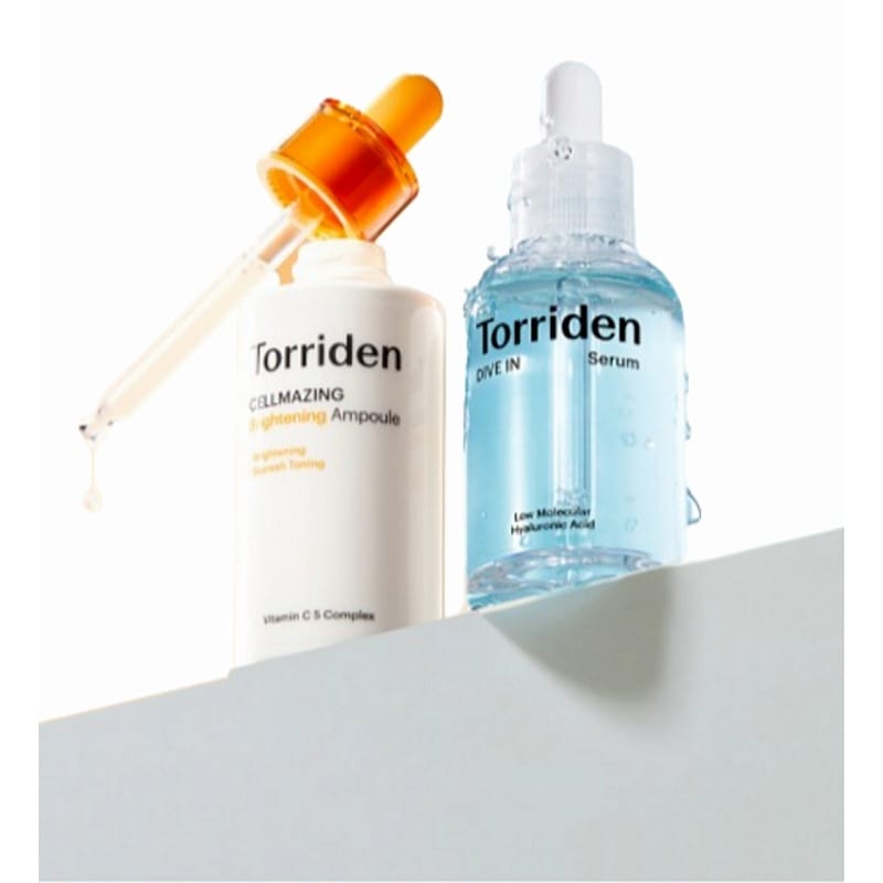 【2種セット】ダイブイン低分子ヒアルロン酸セラム50ml+セルメイジングビタCブライトニングアンプル30ml