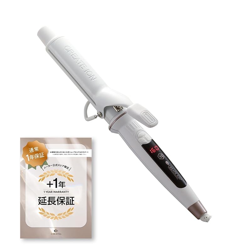 クレイツイオン エレメアカール 32mm 海外兼用 ゆる巻き 韓国スタイル 髪に優しい