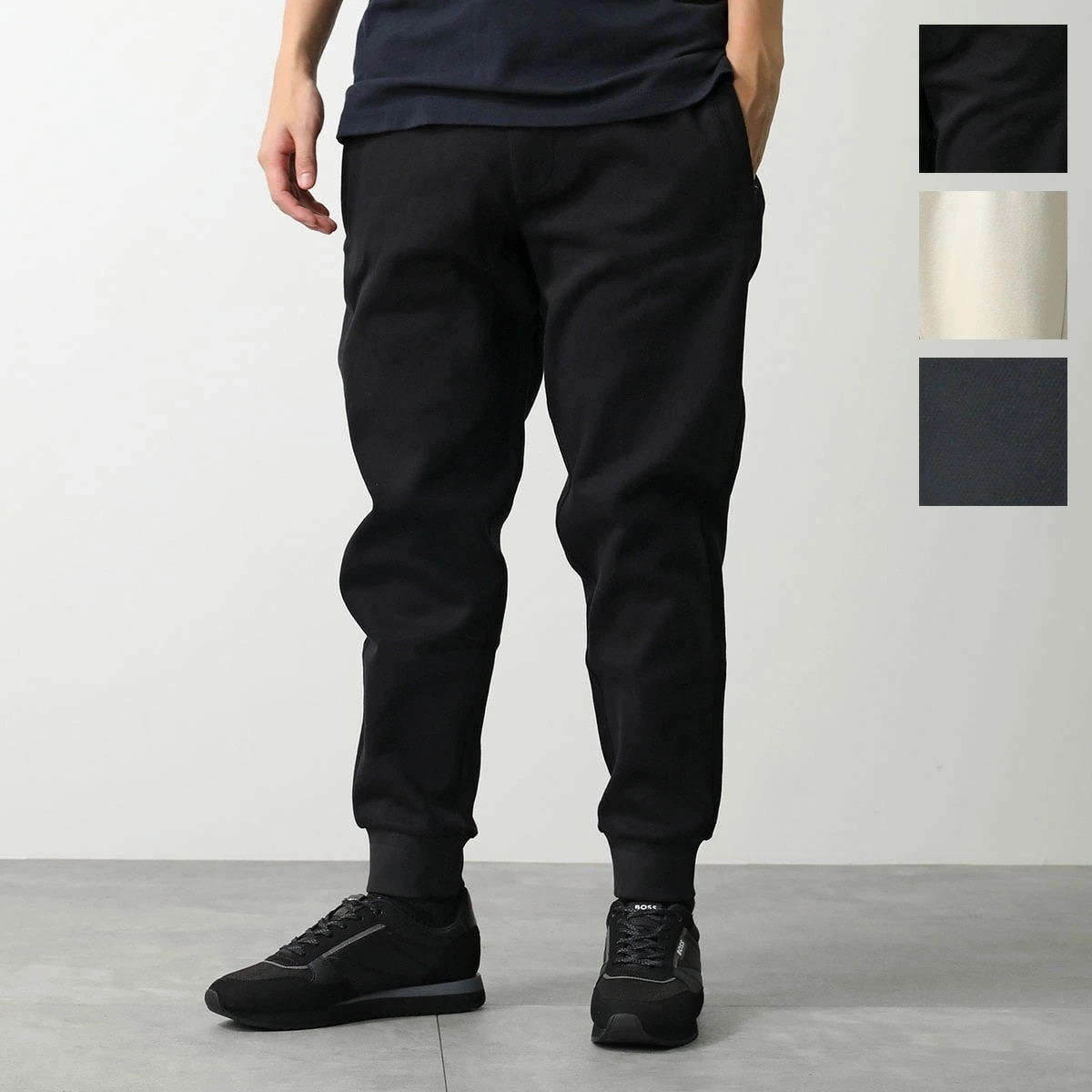 HUGO BOSS ヒューゴボス スウェットパンツ 50532772 メンズ ロゴ コットン混紡 ジョガーパンツ ストレッチ カラー3色