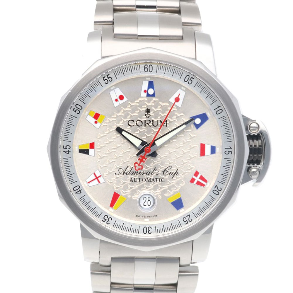 コルム アドミラルズカップ トロフィー41 腕時計 ステンレススチール 082.830.20 自動巻き 1年保証 CORUM 中古 121,000円