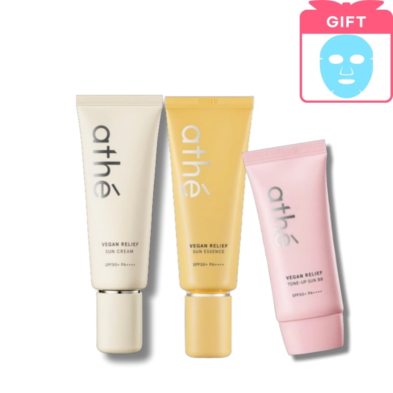 [1+1]大容量ヴィーガンリリーフサンエッセンス70ml/ビーガン リリーフノンケミカルサンクリーム70ml/ヴィーガン リリーフ トーンアップサンビビ 50ml