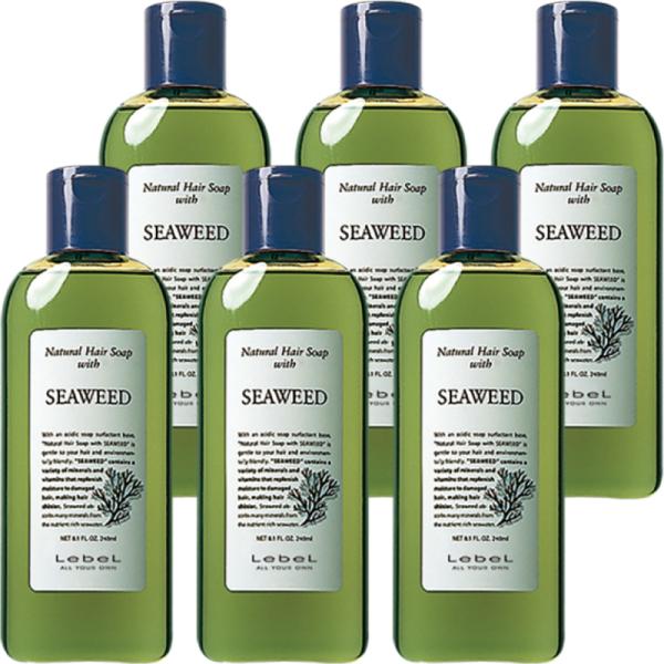 ルベル ナチュラル ヘアソープ シャンプー シーウィード SW 240ml 6個セット