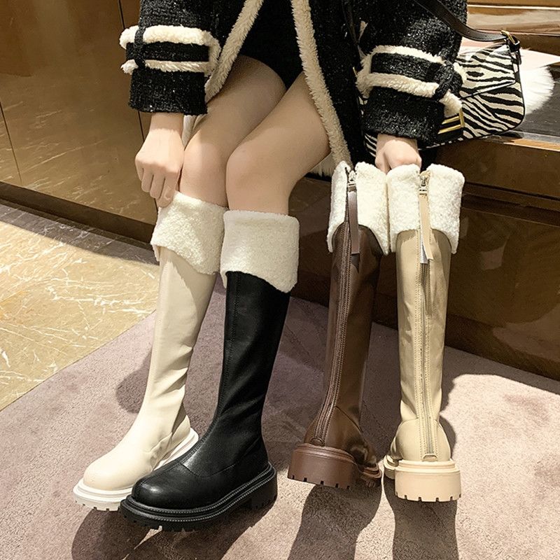 スノーブーツ ムートンブーツ 新作 ブーツ ラムズウール 裏起毛 スーノーブーツ フラット 快適性 着痩せ