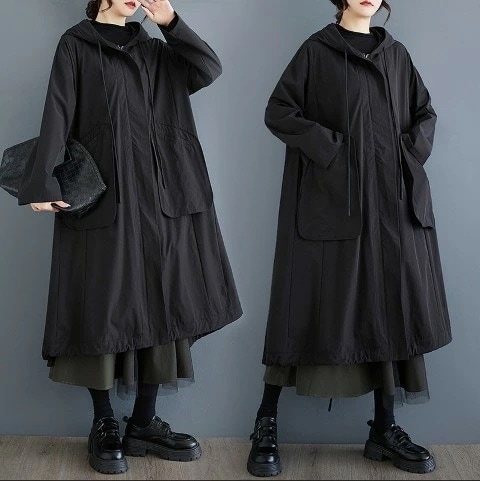 高品質新入 激安セール ロングコート 羽織 長袖 ゆったり アウター シンプル カジュアル レディース【大きいサイズ レディース ロング ジャケット アウター 上着 ハンガー ロング丈 春夏 coat