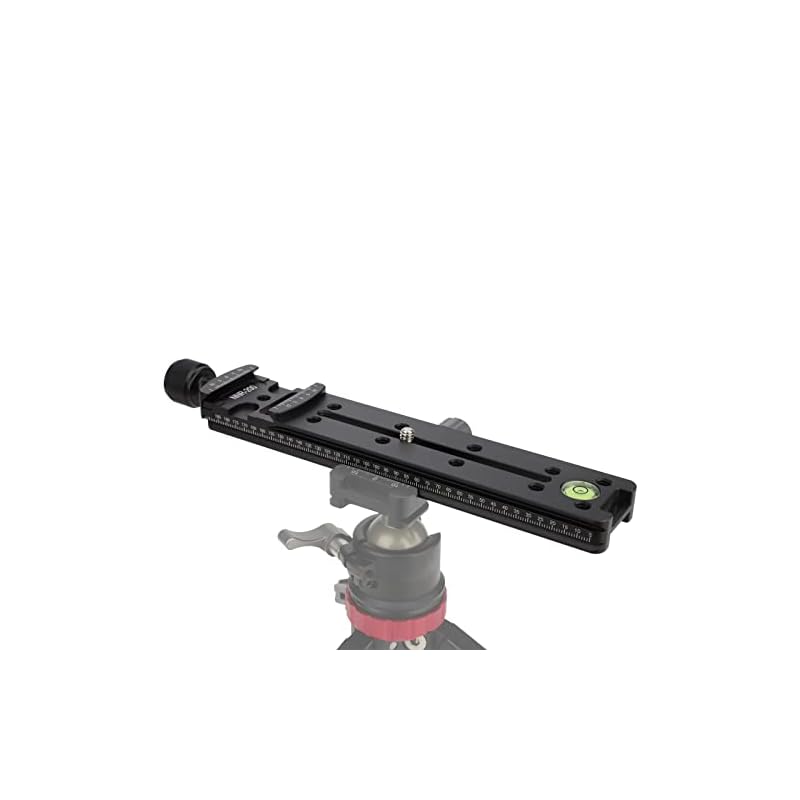 カメラレール ノダルスライド 200mm クイックリリースプレートクランプ Dリングネジ付き デジタル一眼レフ三脚 一脚ボールヘッド パノラマクローズアップ撮影用