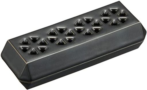 香炉 線香立て 横置き 寝かせる線香皿 おしゃれ な お香立て 仏具 線香置き せんこうたて仏壇用 有田焼 の 香皿 インセンスホルダー 北欧インテリア にも 清流 小 黒マット 50X130X30