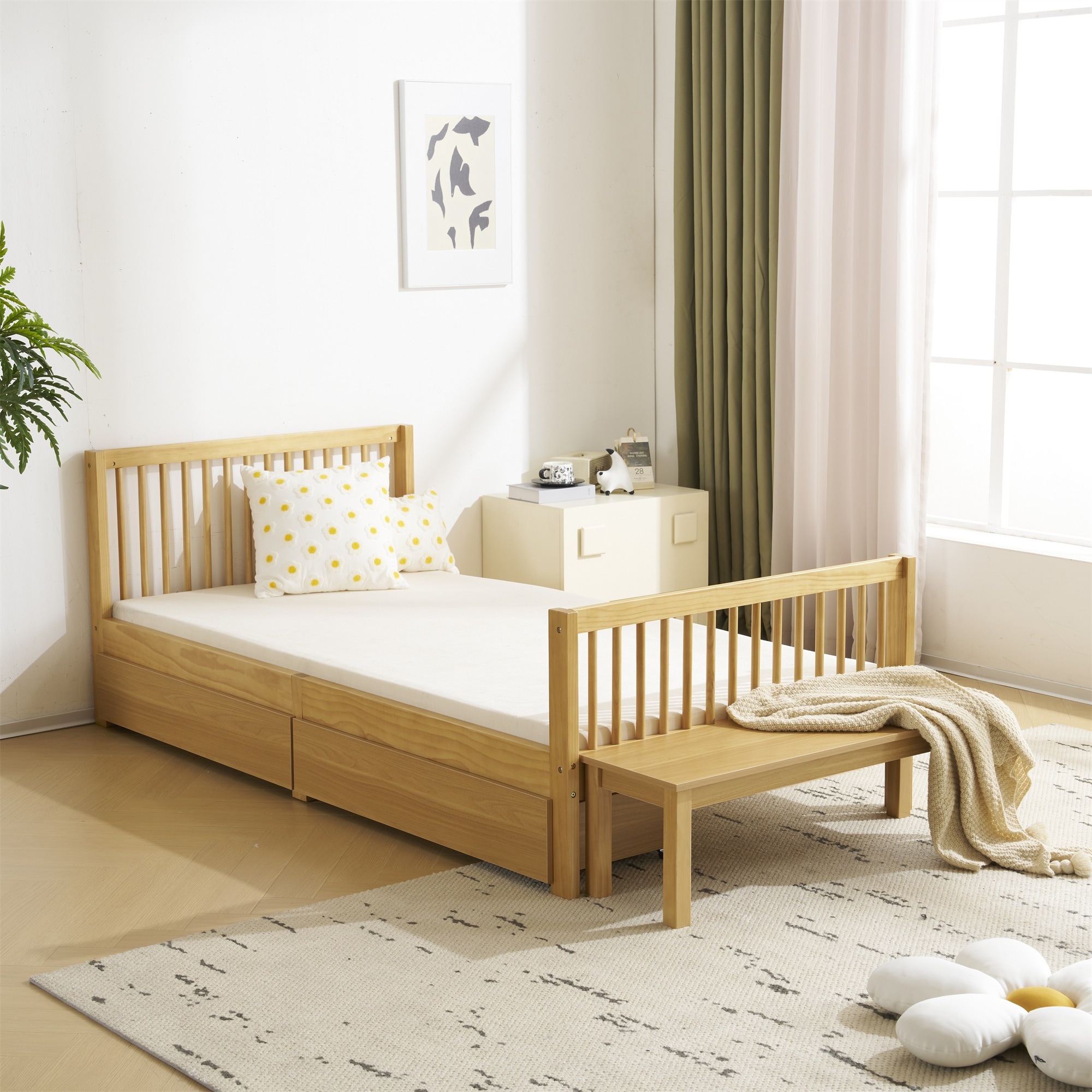 国内発送！A40【新作ベッド シングル すのこベッド 収納 北欧 おしゃれ ベッドフレーム 頑丈 シンプル すのこ 木製 耐荷重 新生活 子供ベッド 子供部屋 大人用 収納 ベッド 北欧風 シンプル