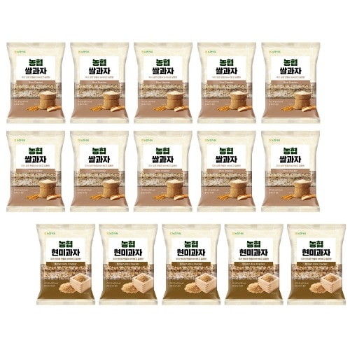 農協食品農協穀物菓子米80g 10個+玄米80g 5個