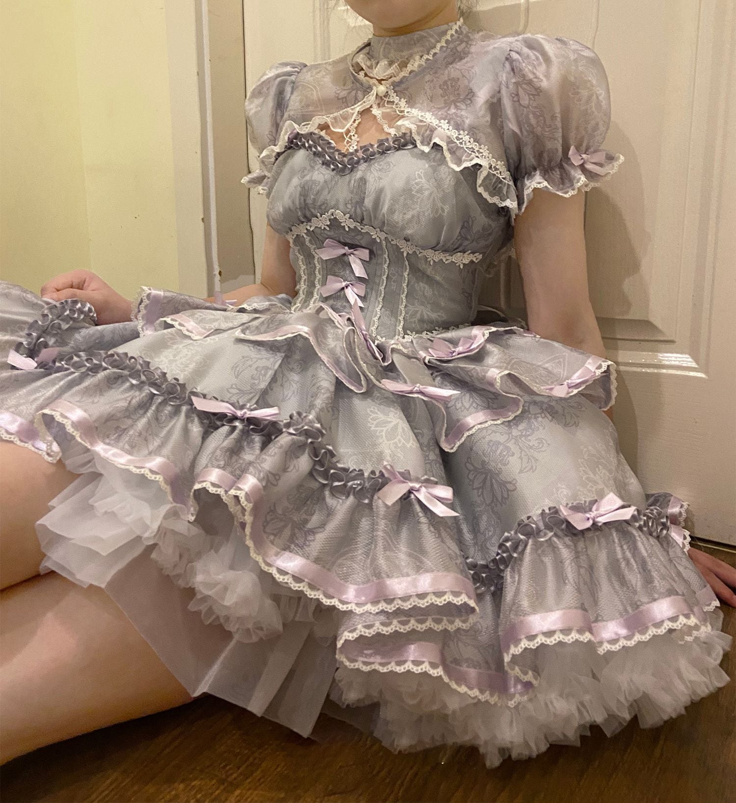 ワンピース　ロリータドレス ワンピース コスプレ メイド服 コスチューム 衣装 文化祭 学園祭 変装 レディース ゴスロリ ハロウイン ドレス 可愛い写真 姫