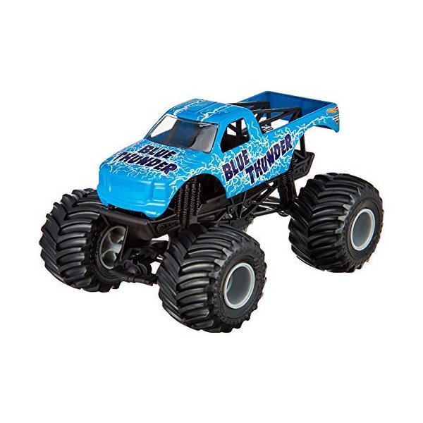 Hot Wheels Monster Jam Blue Thunder Die-Cast Vehicle， 1:24 Scale 並行輸入品