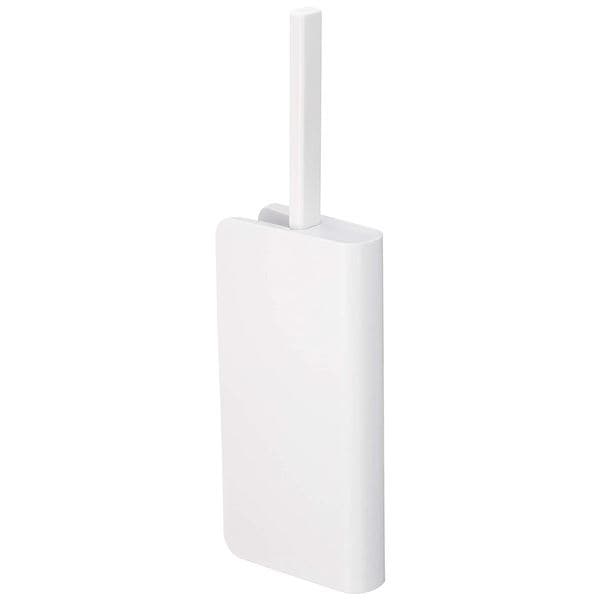 トイレブラシ/トイレ掃除用品 (ホワイト 20個セット) 幅4.5×奥行11.5×高さ37cm スリム ケース付 (お手洗い レストルーム)