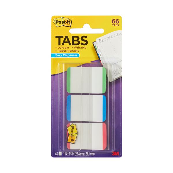 (まとめ) 3M ポスト・イット超丈夫なインデックス 25.4×38.1mm グリーン/ブルー/レッド 686L-GBR 1パック(3冊) (×10セット)