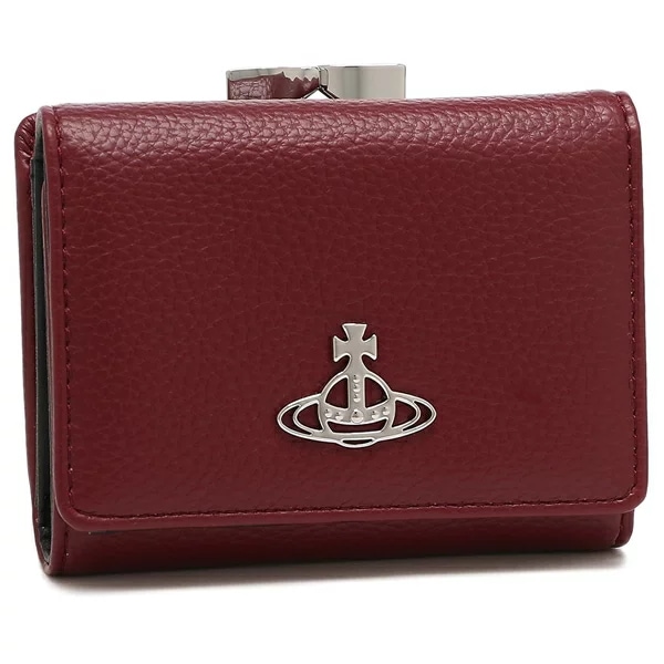 三つ折り財布 ナッパ がま口 レッド レディース VIVIENNE WESTWOOD 51010018 S000D H407