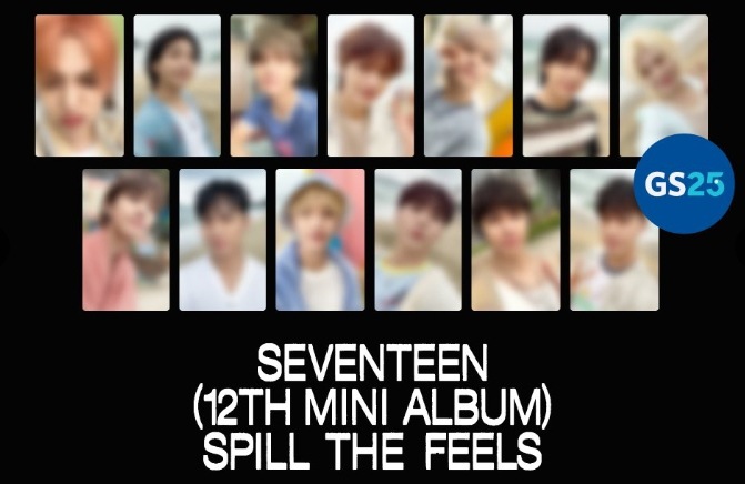 [13枚コンプ] SEVENTEEN SPEEL THE FEELS X GS25 予約販売トレカフォトカード特典付