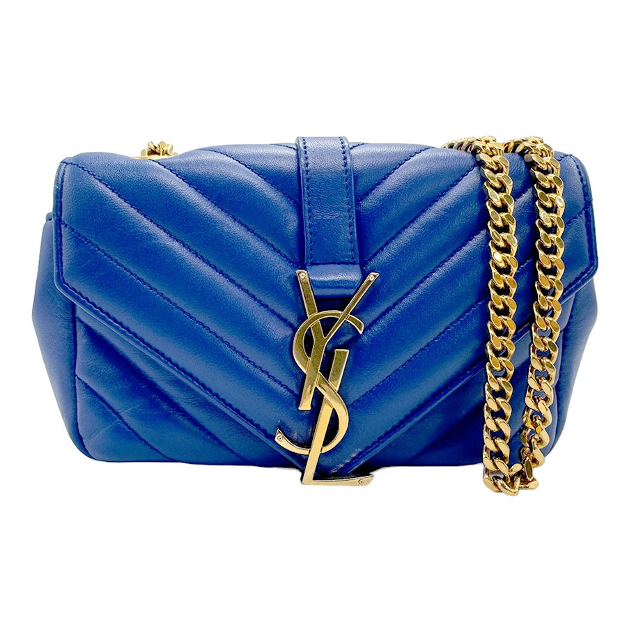 サンローラン SAINT LAURENT ショルダーバッグ ベイビーチャイ レザー ブルー レディース 399280 n0205