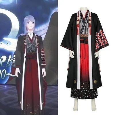パーティーイベント用品コスチューム一式文化祭 学園祭 クリスマス ハロウィン コスプレ衣装 コスチューム 弦月藤士郎 VTuber バーチャルYouTuber スーツ ハロウィン 2023年新作入