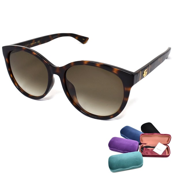 サングラス GG0636SK-002 サングラス アジアンフィット メンズ レディース ユニセックス ハバナ ブラウングラデーション