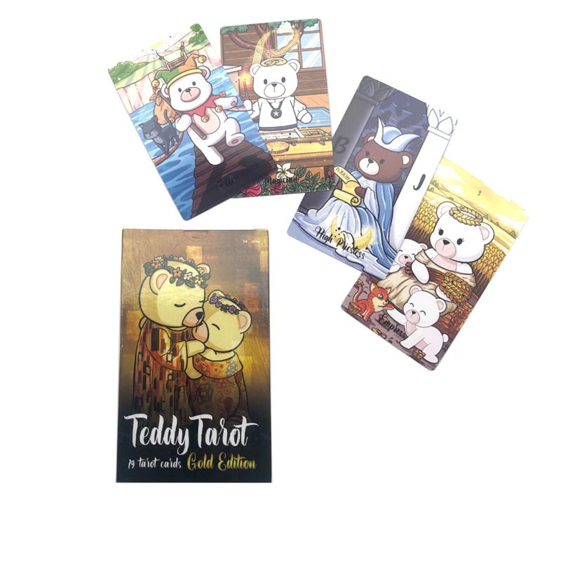 【1点ご購入 で10点プレゼントいたします】12 X 7 Teddy Tarotテディベアタロットカードカードボードゲーム第3版