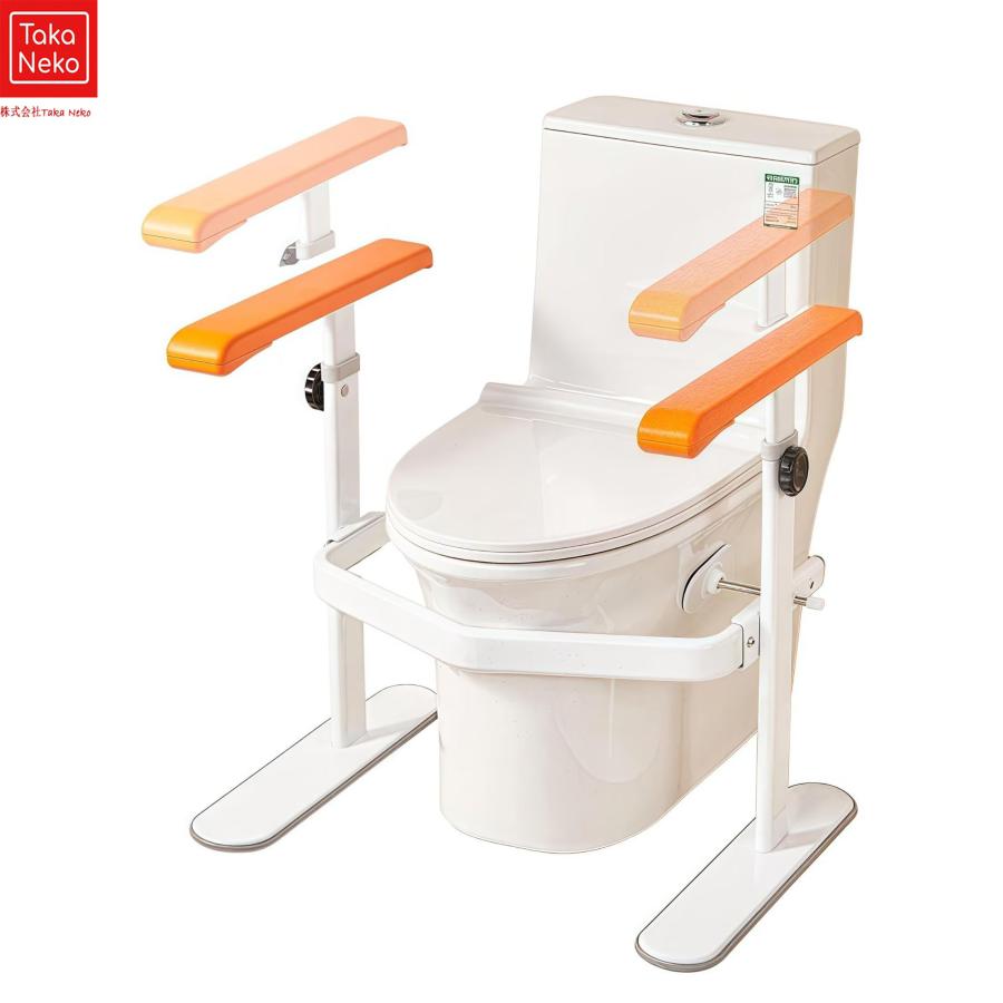 トイレ用手すり 介護 トイレ用サポート手すりトイレ用 高齢者用安全補助トイレライザー 介護 サポート 立ち上がり補助 トイレ用アーム 補助 高さ調整可能 組立簡