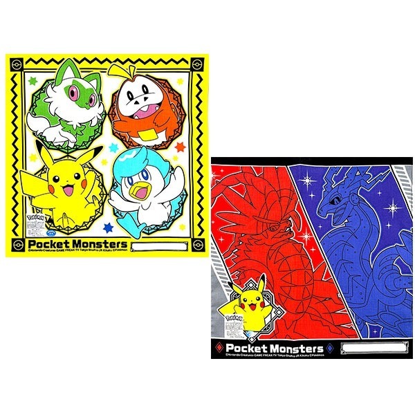 Qoo10] ハンカチ 2枚セット ポケモン スカーレ